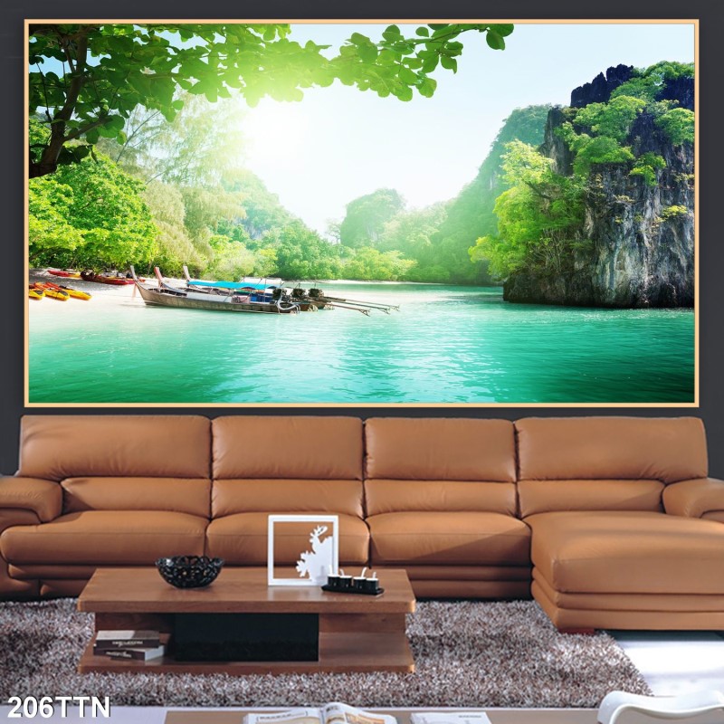 Tranh thác nước, phong thủy 206TTN