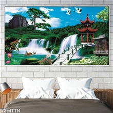 Mẫu Tranh thác nước, phong thủy mã số 2294TTN