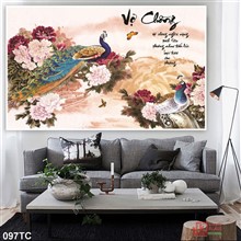 Mẫu Tranh chim công mã số 097TC