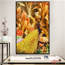Mẫu Tranh chim công mã số 111TC