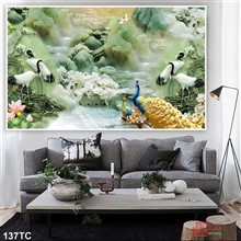 Mẫu Tranh chim công mã số 137TC