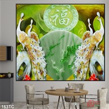 Mẫu Tranh chim công mã số 163TC