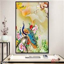Mẫu Tranh chim công mã số 165TC