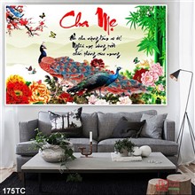 Mẫu Tranh chim công mã số 175TC