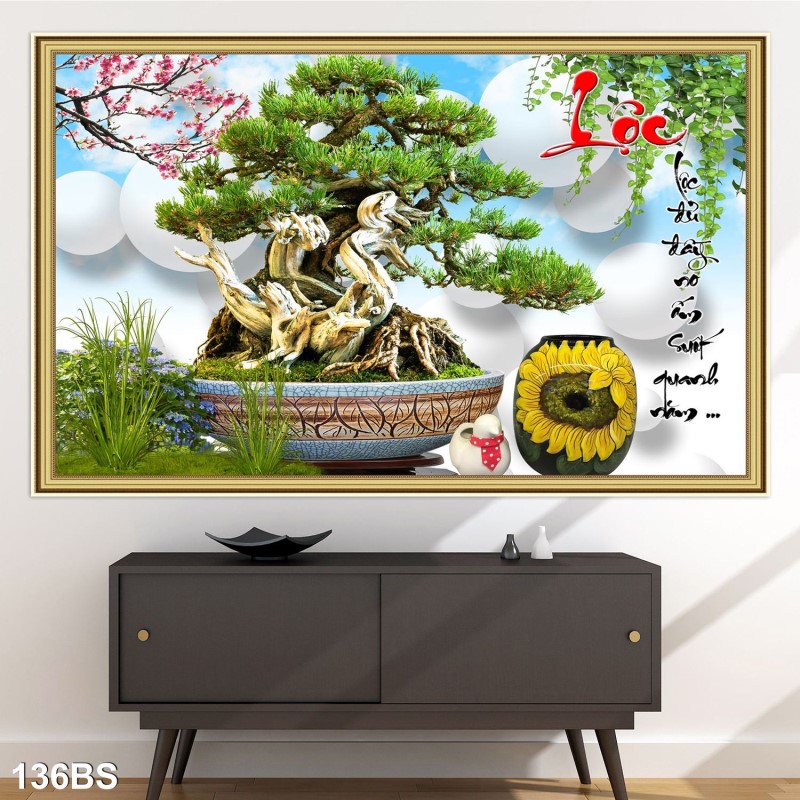 Tranh Bon Sai 136BS