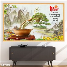 Mẫu Tranh Bon Sai mã số 047BS