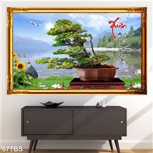 Mẫu Tranh Bon Sai mã số 077BS