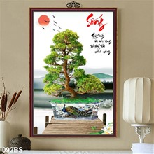 Mẫu Tranh Bon Sai mã số 092BS