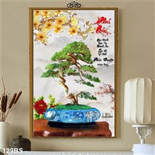 Mẫu Tranh Bon Sai mã số 129BS