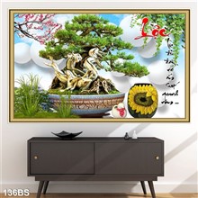 Mẫu Tranh Bon Sai mã số 136BS