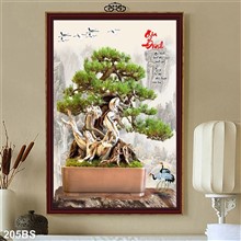 Mẫu Tranh Bon Sai mã số 205BS