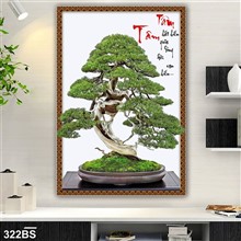 Mẫu Tranh Bon Sai mã số 322BS