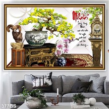 Mẫu Tranh Bon Sai mã số 377BS