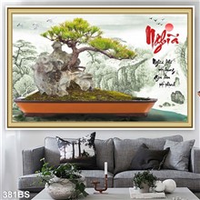 Mẫu Tranh Bon Sai mã số 381BS