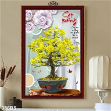 Mẫu Tranh Bon Sai mã số 386BS
