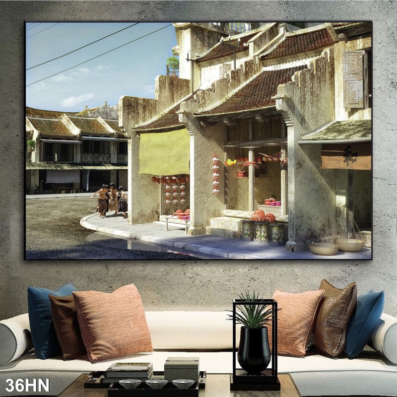 Tranh hà nội xưa 36HN