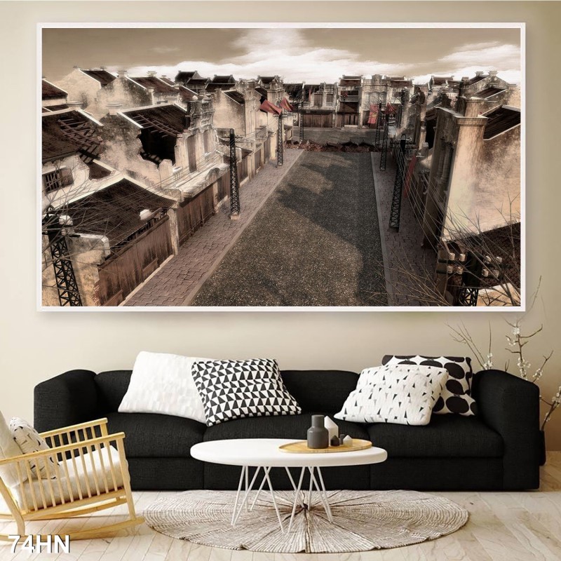 Tranh hà nội xưa 74HN