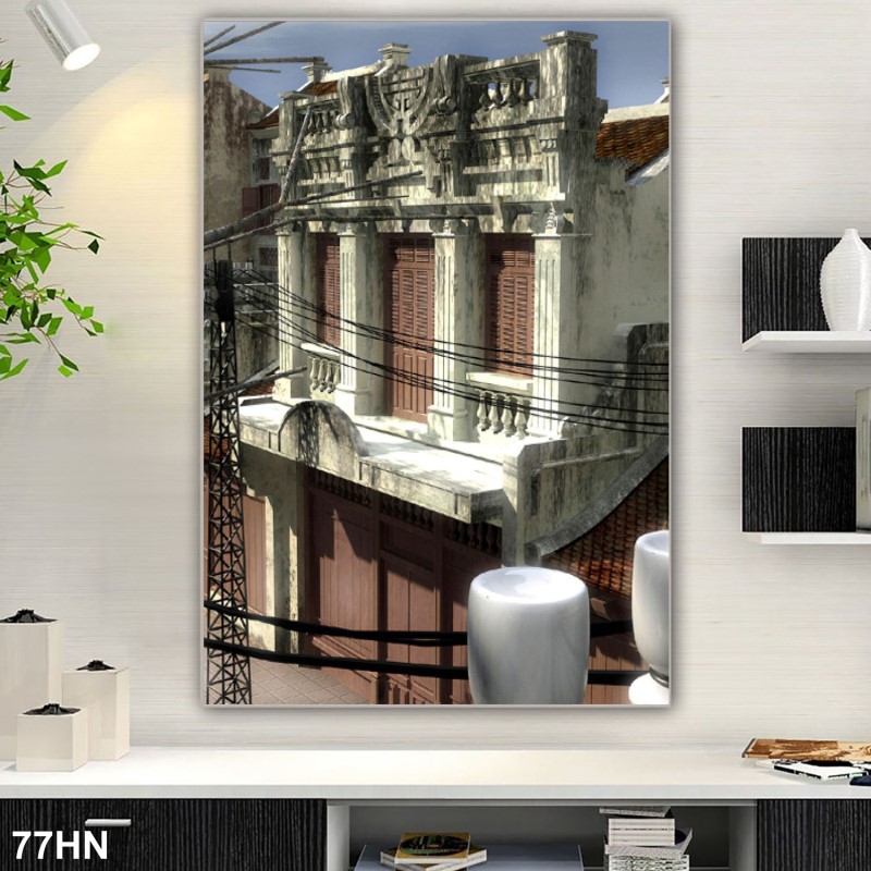 Tranh hà nội xưa 77HN
