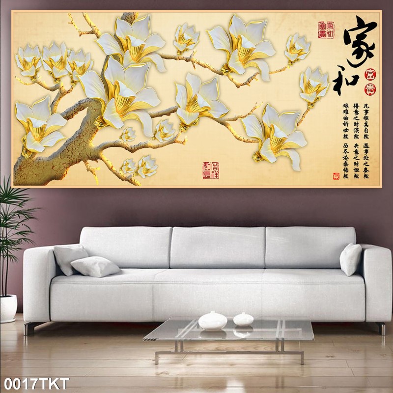 Tranh thư pháp, kim tiền 0017TKT