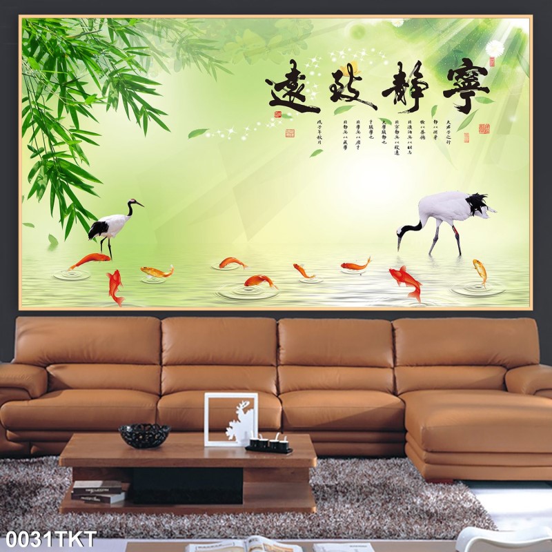 Tranh thư pháp, kim tiền 0031TKT