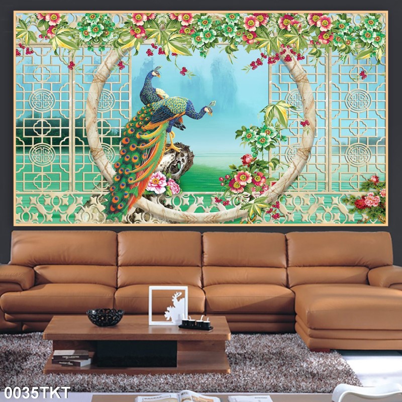 Tranh thư pháp, kim tiền 0035TKT