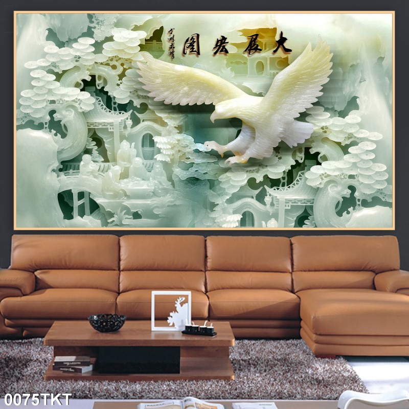 Tranh thư pháp, kim tiền 0075TKT