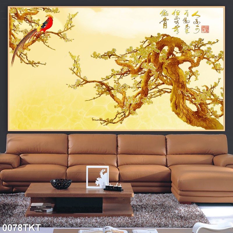 Tranh thư pháp, kim tiền 0078TKT