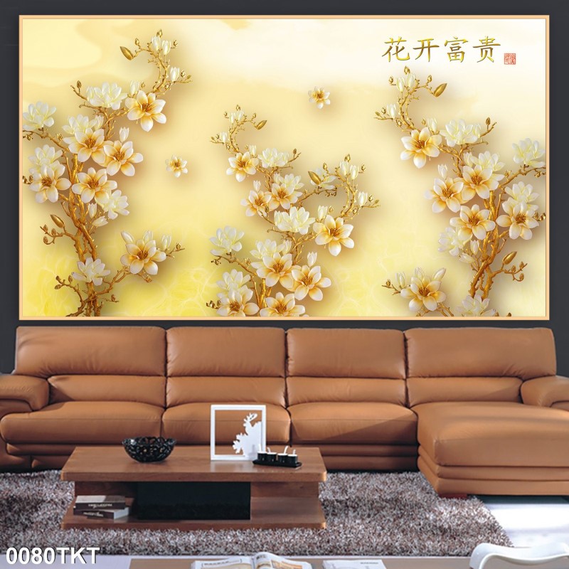 Tranh thư pháp, kim tiền 0080TKT