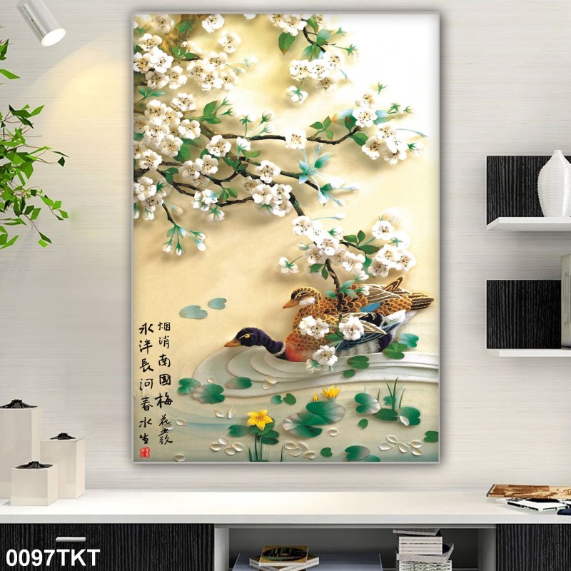Tranh thư pháp, kim tiền 0097TKT