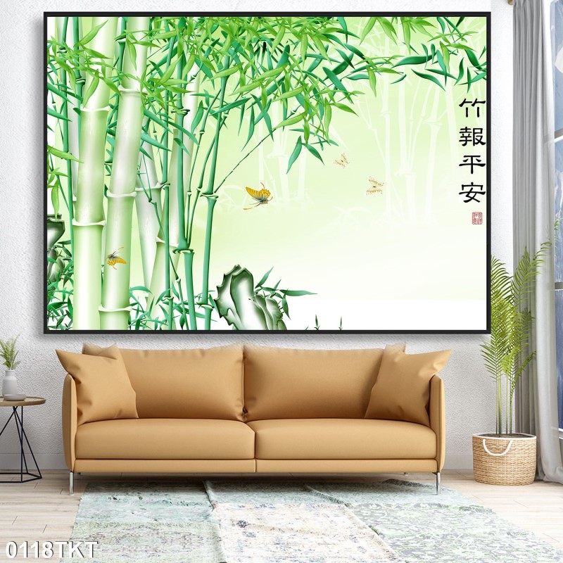 Tranh thư pháp, kim tiền 0118TKT