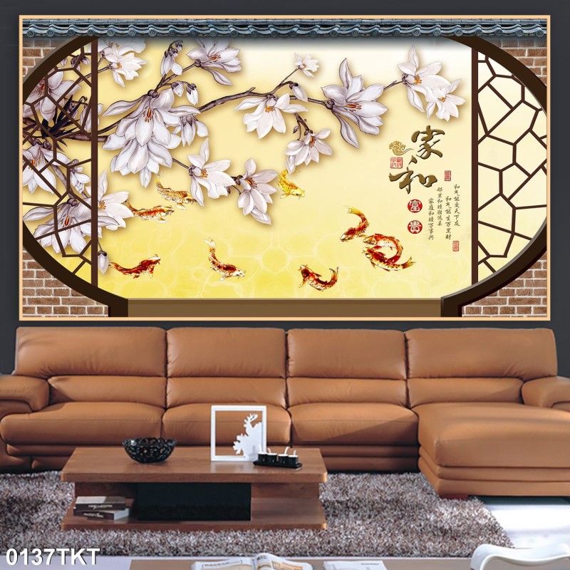 Tranh thư pháp, kim tiền 0137TKT