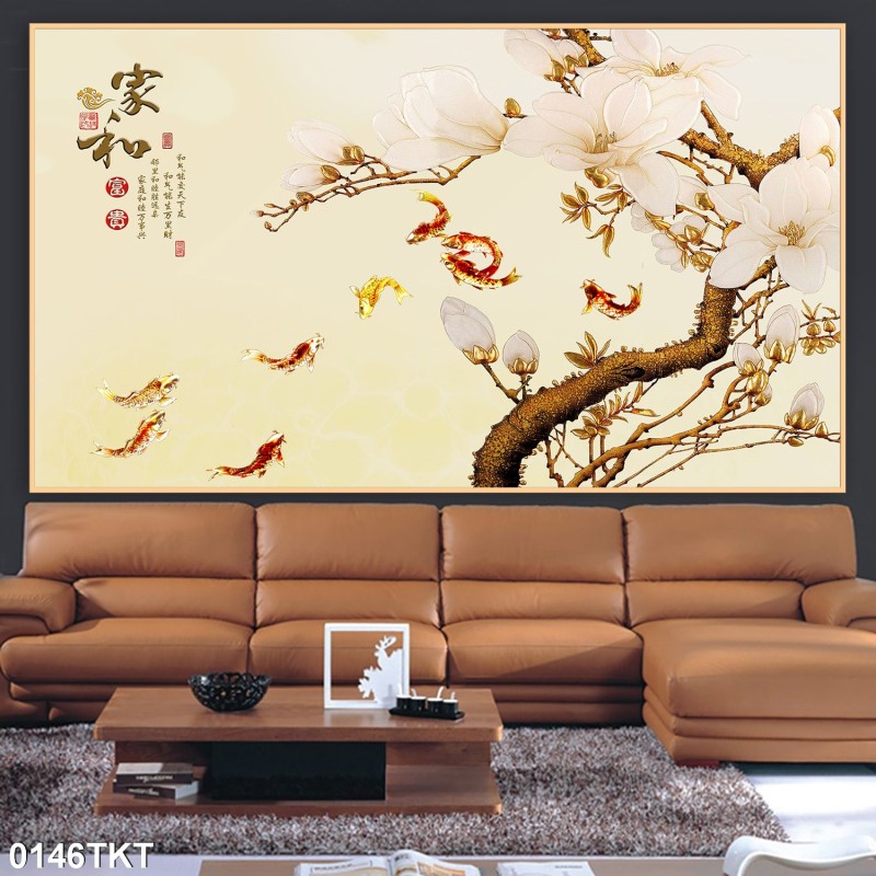 Tranh thư pháp, kim tiền 0146TKT