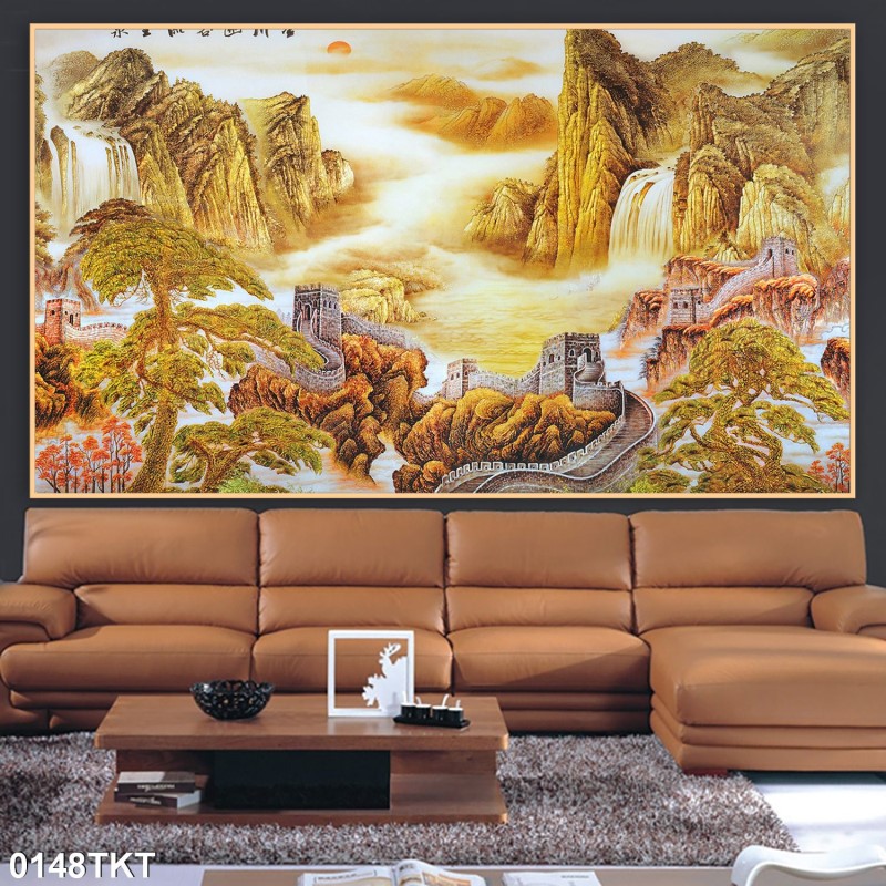 Tranh thư pháp, kim tiền 0148TKT