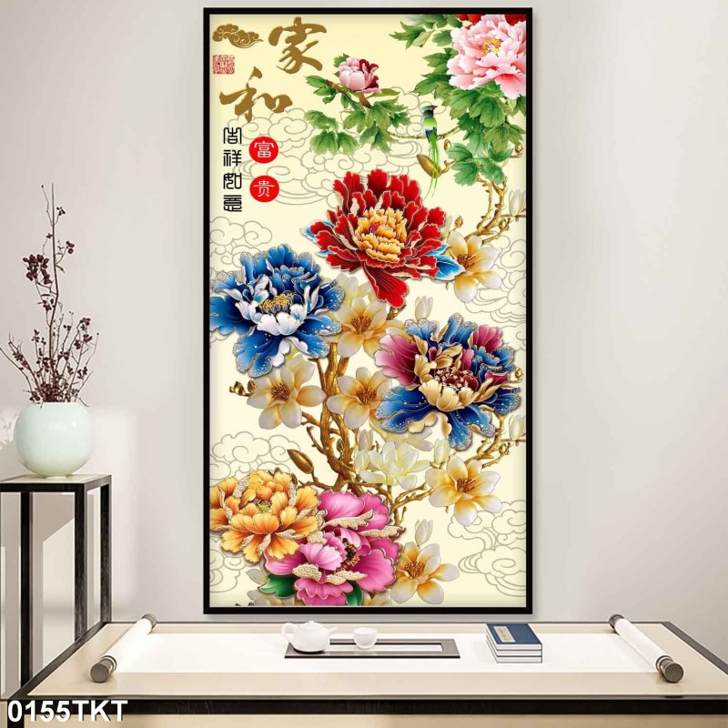 Tranh thư pháp, kim tiền 0155TKT