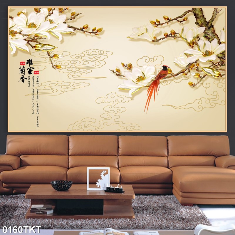Tranh thư pháp, kim tiền 0160TKT
