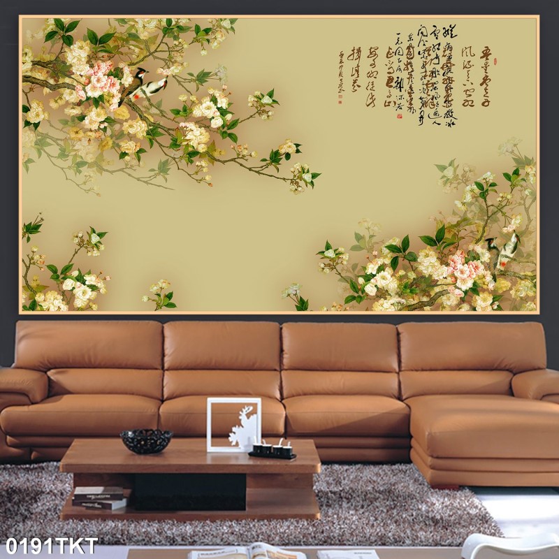 Tranh thư pháp, kim tiền 0191TKT