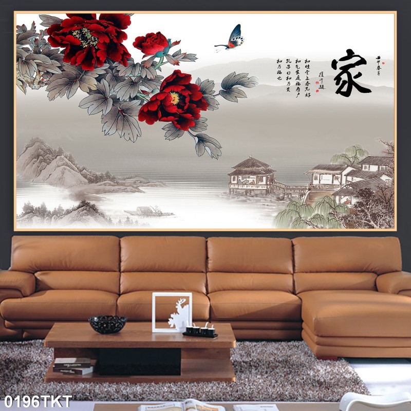 Tranh thư pháp, kim tiền 0196TKT