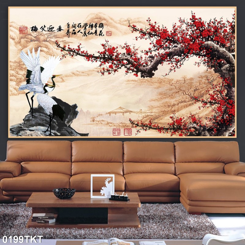 Tranh thư pháp, kim tiền 0199TKT