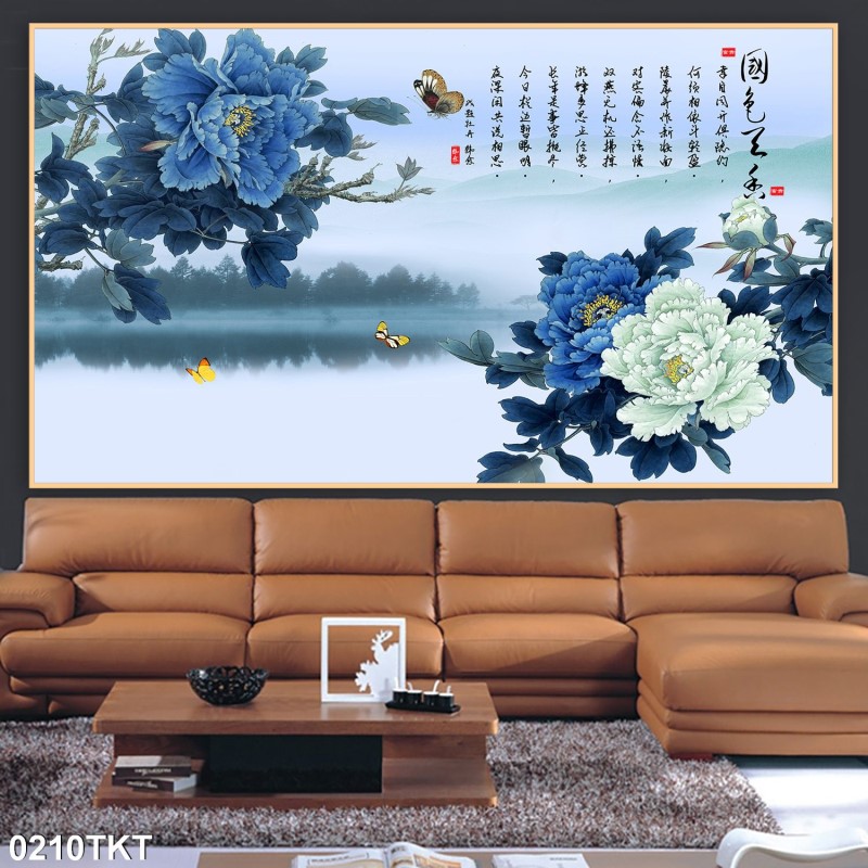 Tranh thư pháp, kim tiền 0210TKT
