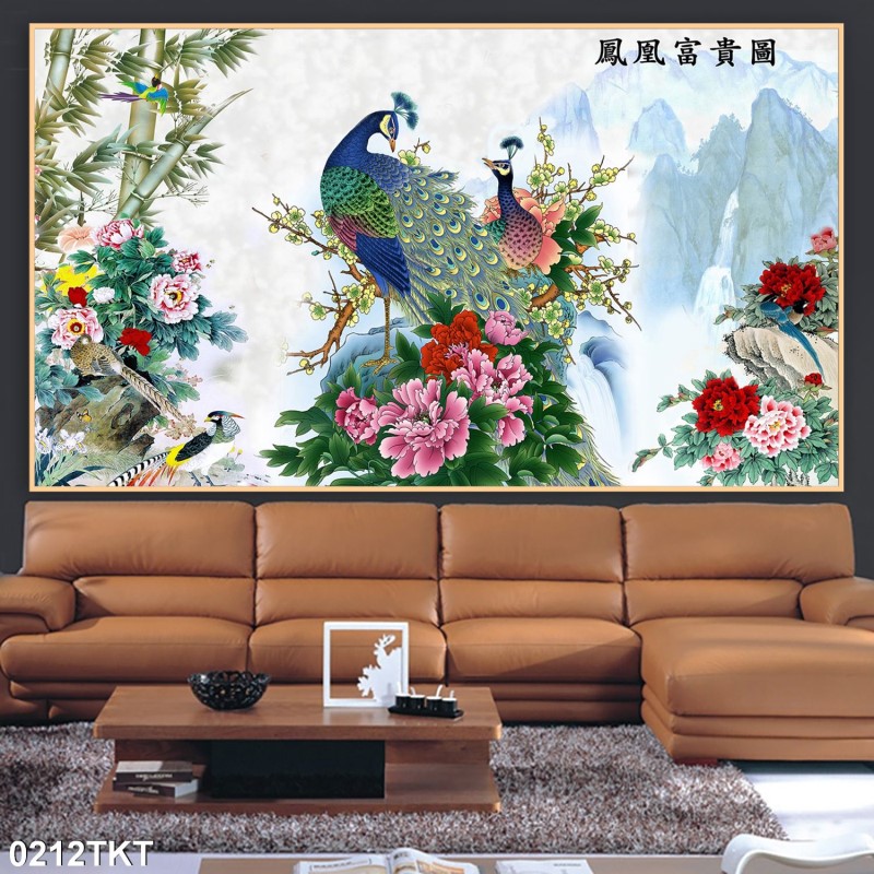 Tranh thư pháp, kim tiền 0212TKT