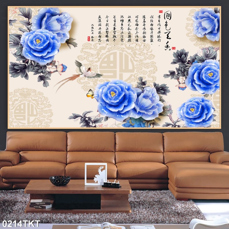 Tranh thư pháp, kim tiền 0214TKT