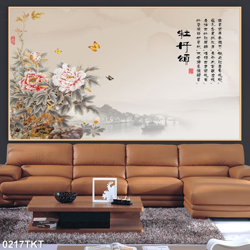 Tranh thư pháp, kim tiền 0217TKT