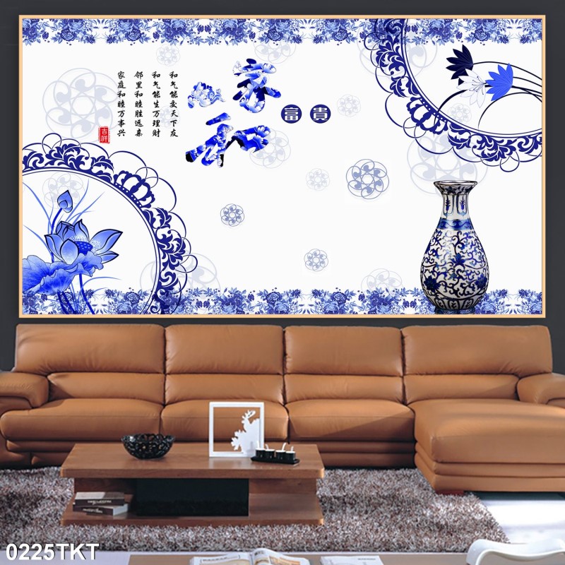 Tranh thư pháp, kim tiền 0225TKT
