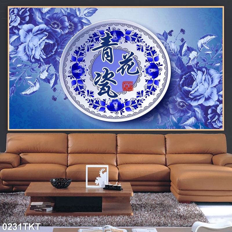 Tranh thư pháp, kim tiền 0231TKT