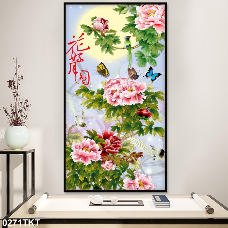 Tranh thư pháp, kim tiền 0271TKT