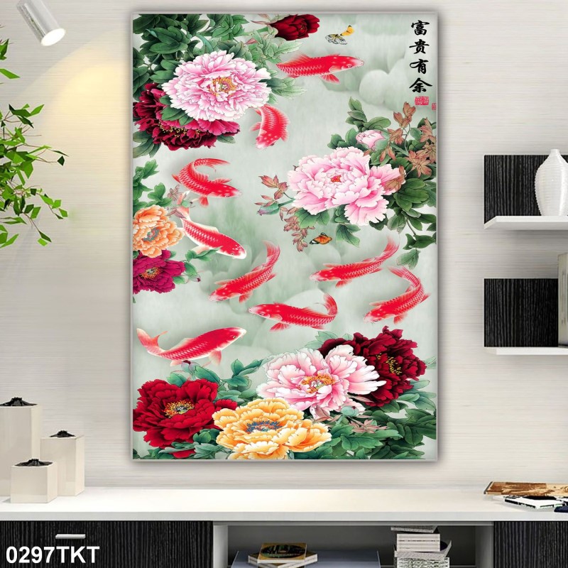 Tranh thư pháp, kim tiền 0297TKT