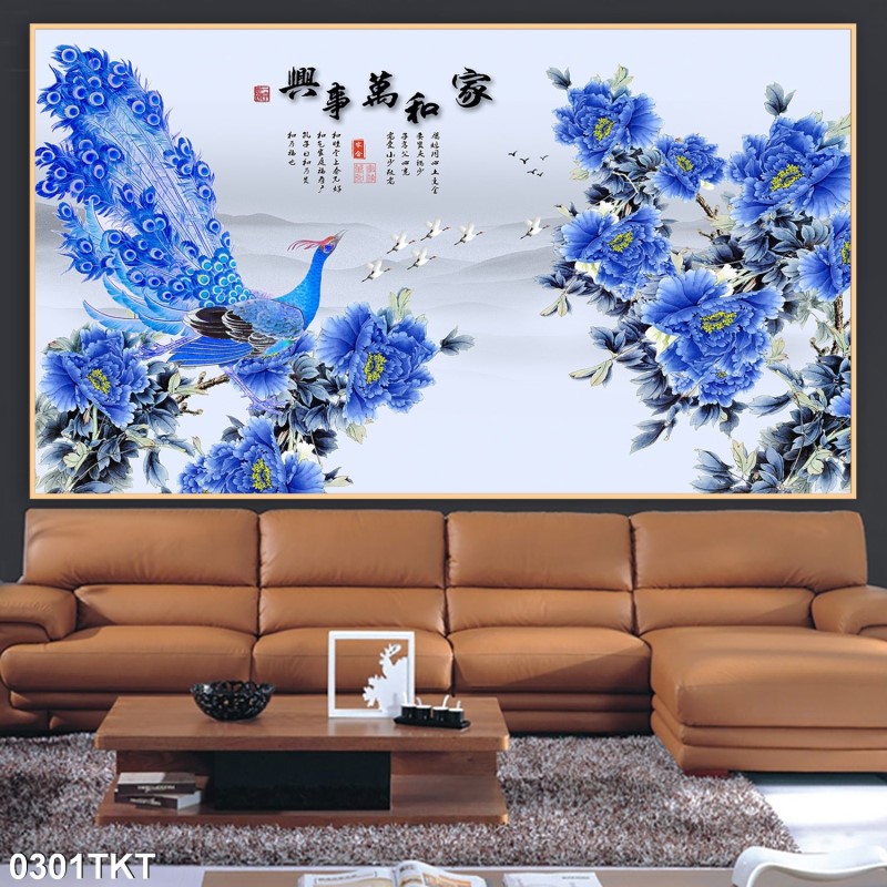 Tranh thư pháp, kim tiền 0301TKT