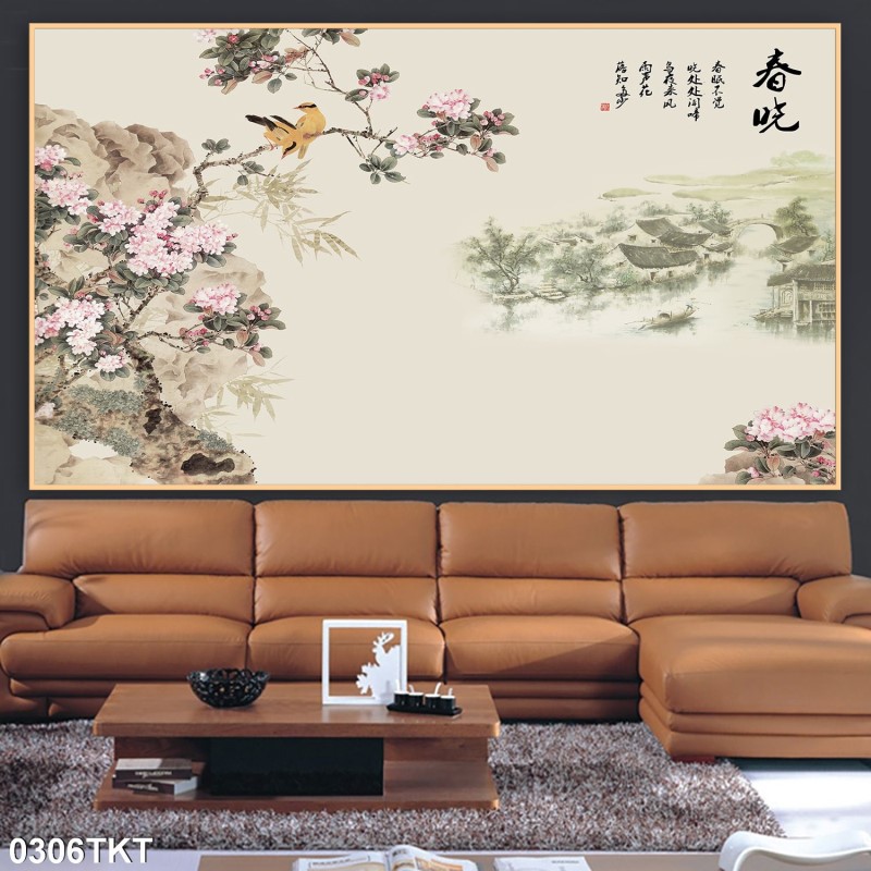 Tranh thư pháp, kim tiền 0306TKT