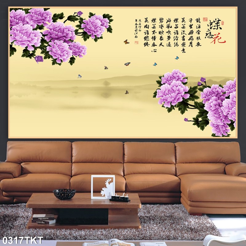 Tranh thư pháp, kim tiền 0317TKT
