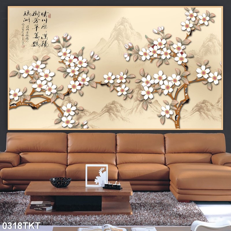 Tranh thư pháp, kim tiền 0318TKT